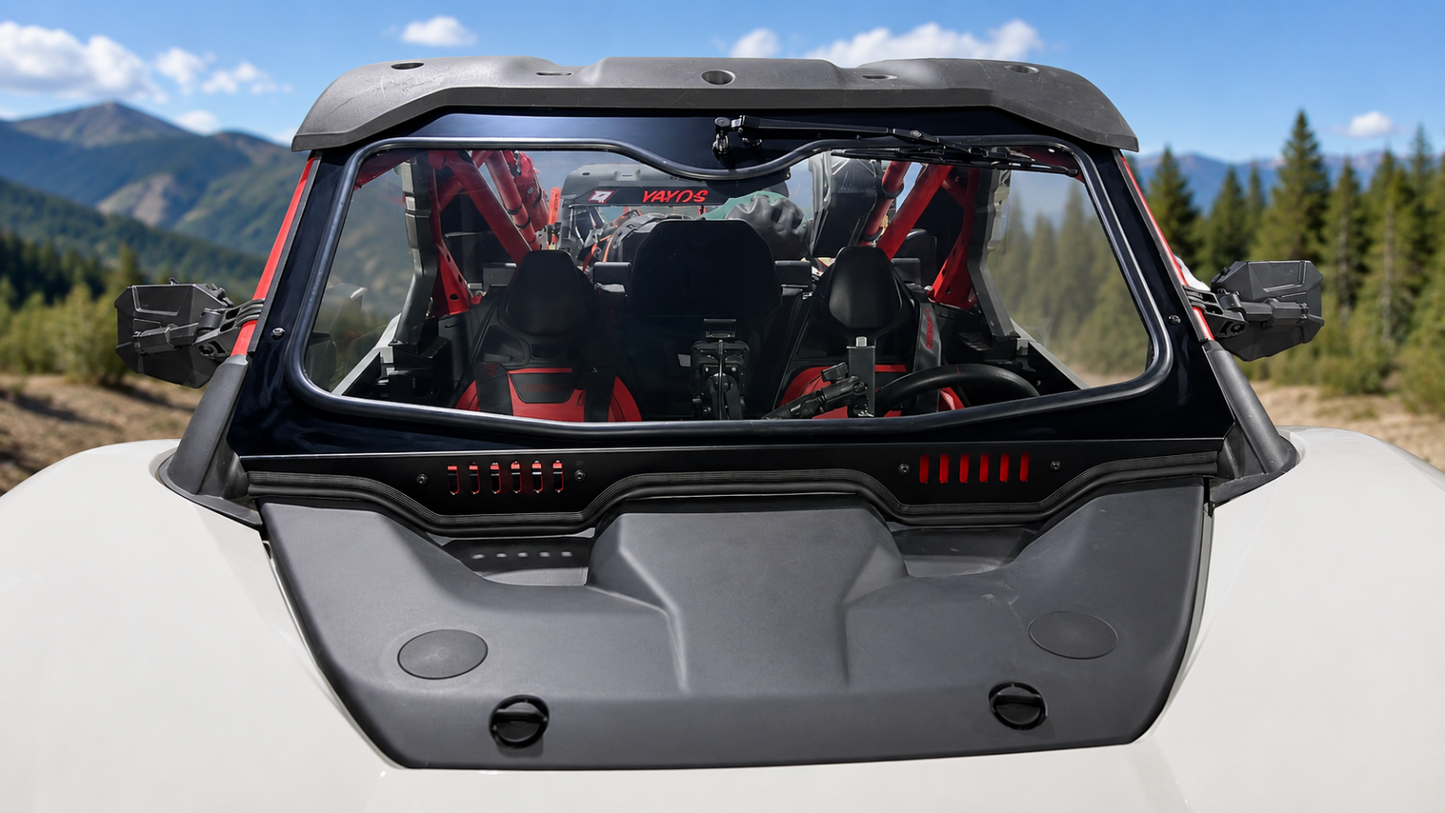Parbriz Sticlă Laminată Segway Super Villain SX20T 2025+ cu Ventilație și Prindere Rapidă