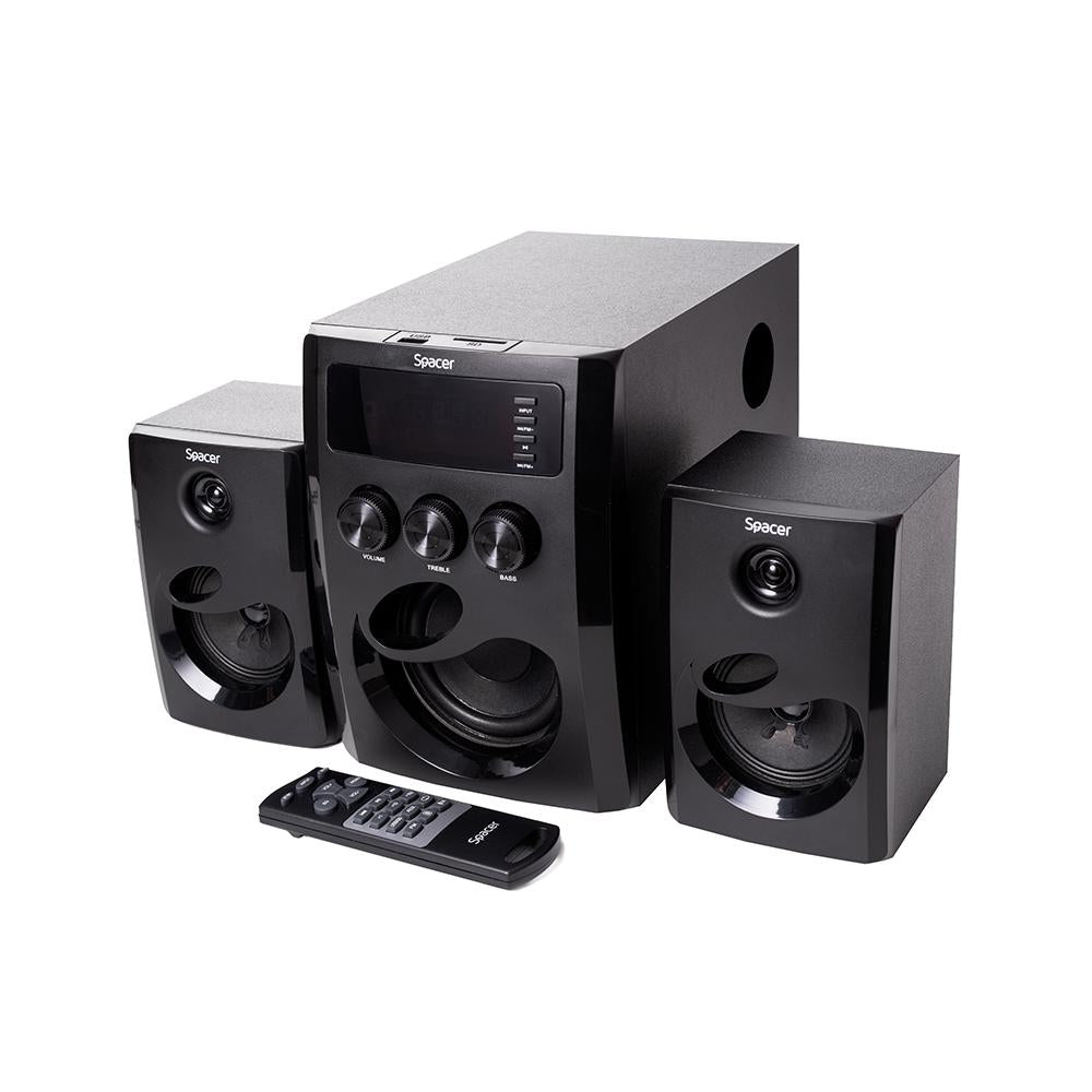 BOXE SPACER 2.1 20W Black , radio fm,
