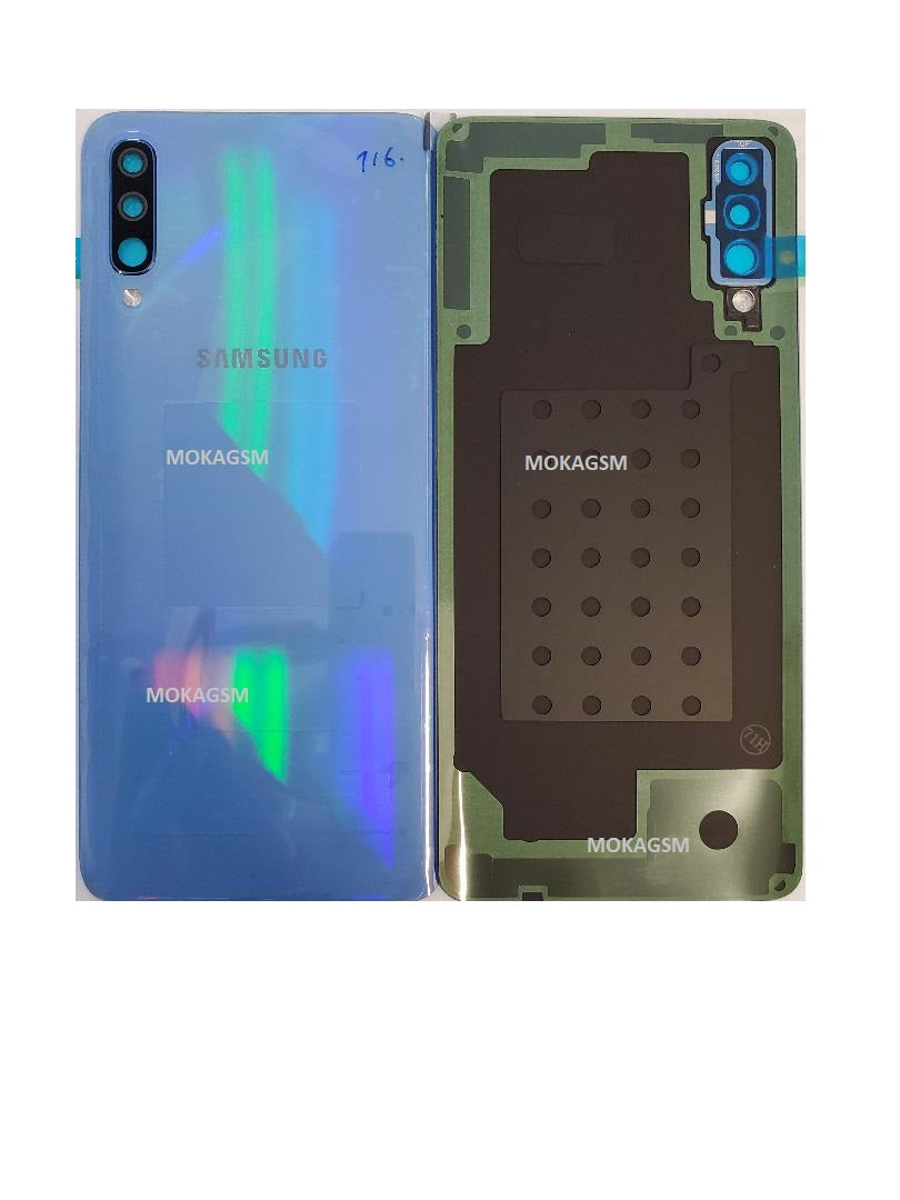 Capac baterie Samsung A70 A705 2019, Blue, Service Pack