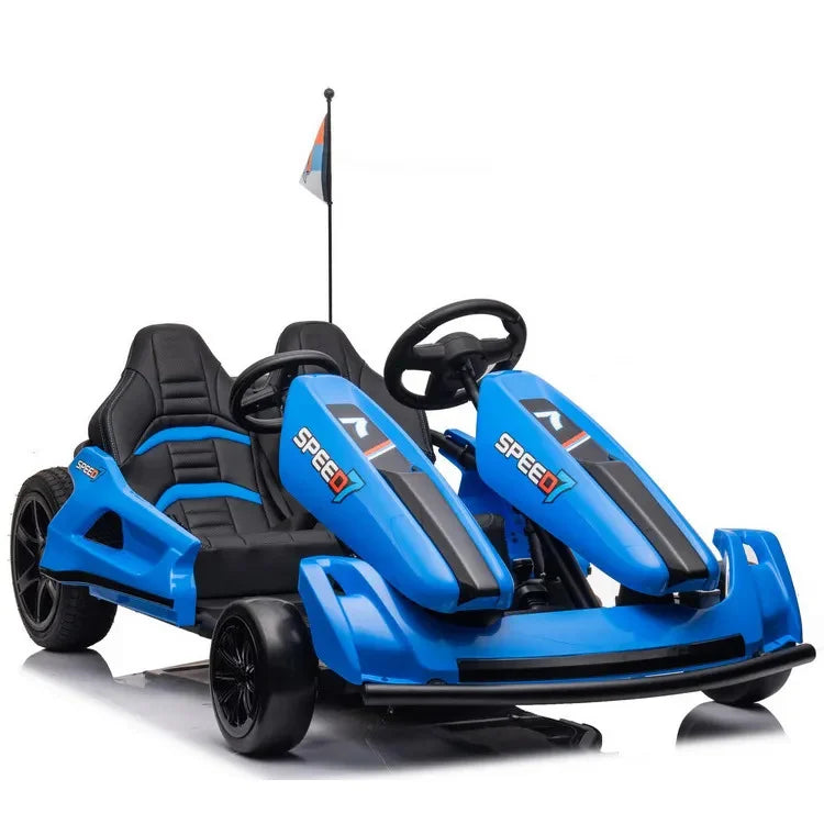 Cart electric cu 2 locuri 190cm lungime , Mare 600w 48v 14ah, 18km h, suspensie fata spate