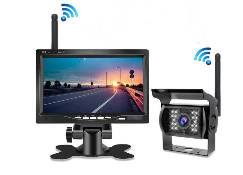 CHS-1010Cameră Marșarier Wireless Profesională cu Monitor 7 Inch 12V-24V pentru TIR, Camion, Dubă, Tractor și Utilaje