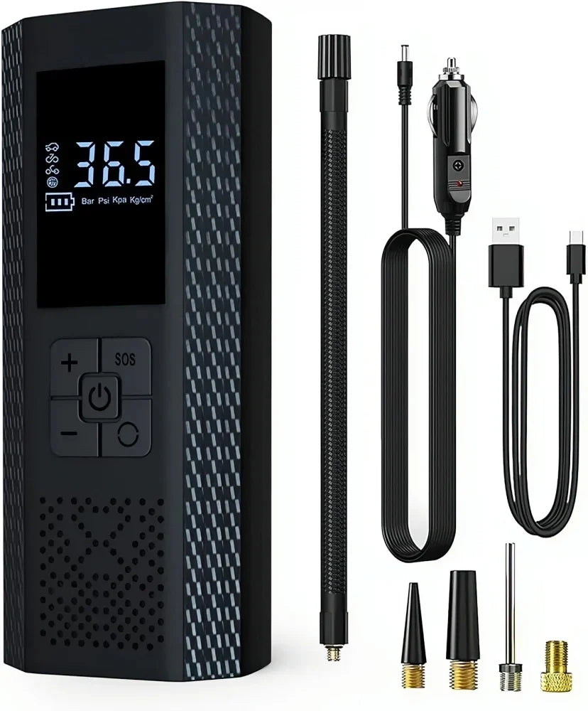 Compresor Auto pe baterie 3in1 Power bank 2000mAh, Lanterna ATV UTV Sidebyside Canam Polaris CF Moto Segway Can Am ,