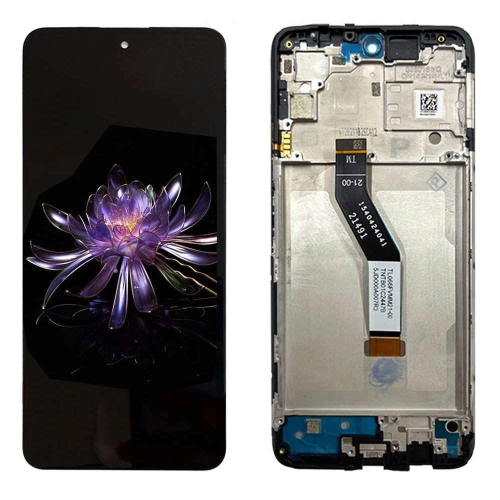 Display Xiaomi Poco M4 PRO 5G cu Rama Black Original Service Pack