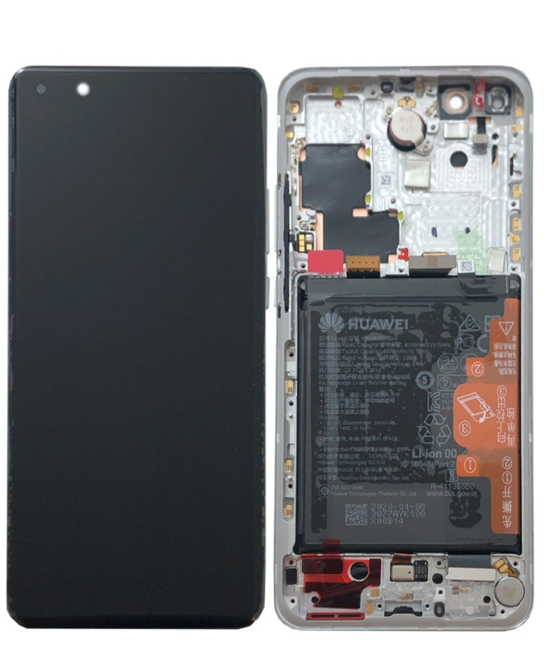 Ecran Display Huawei P40 Pro Service Pack Ice White