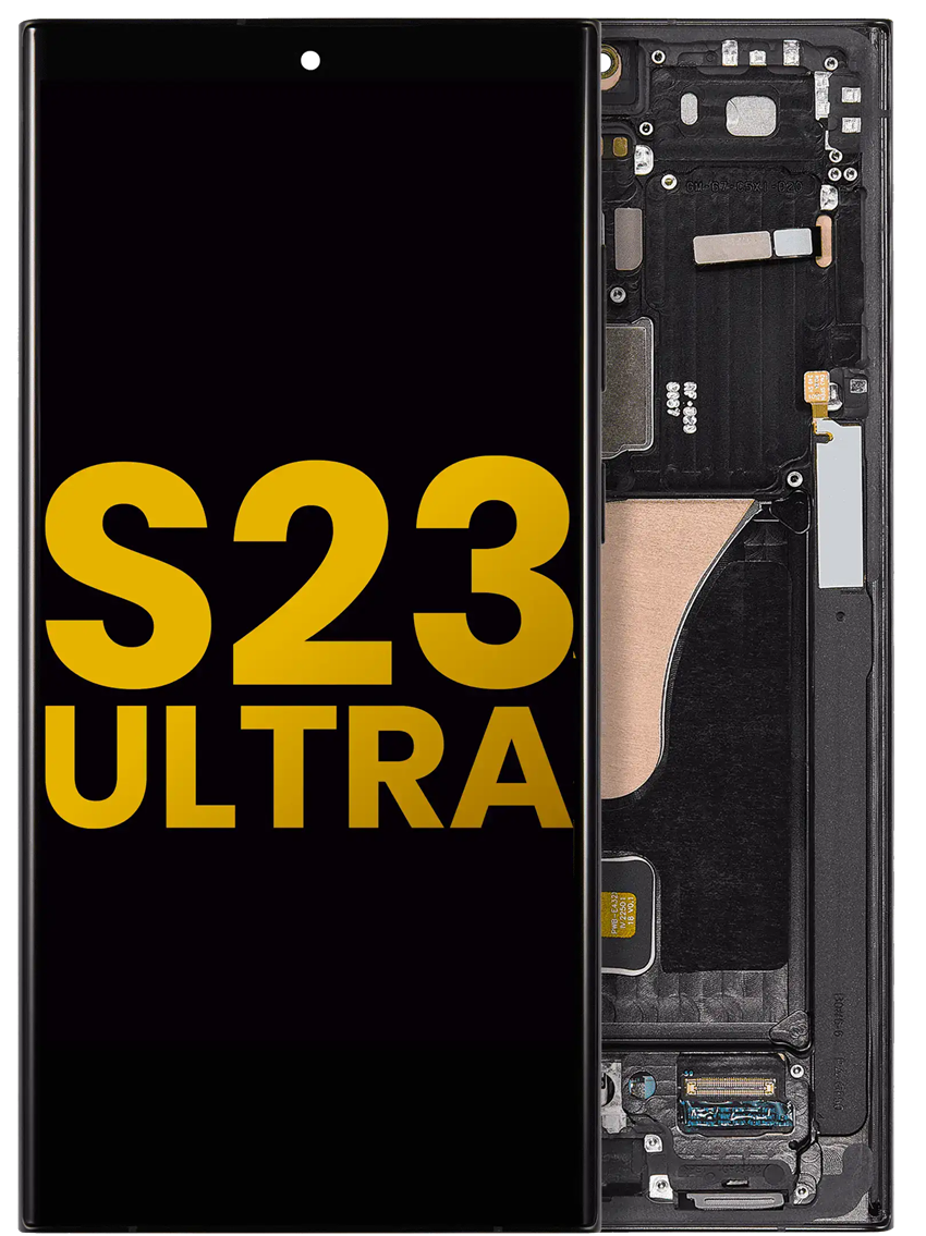 Ecran Display Samsung Galaxy S23 Ultra Negru, OLED Compatibil