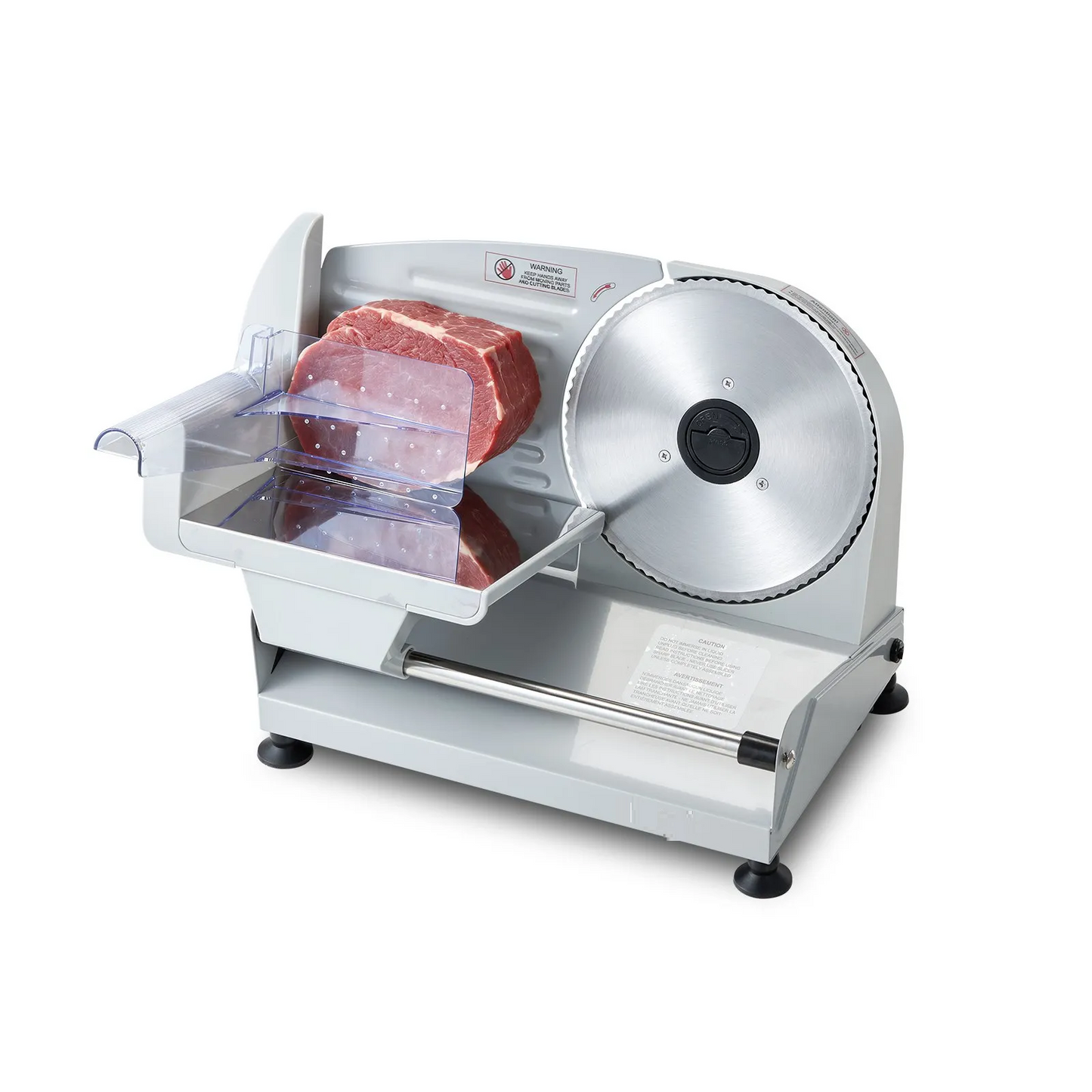 Feliator de carne , feliator electric pentru delicatese cu lama SUS420 de 190 mm si grosime reglabila 0-15 mm, feliator de alimente de 200 W pentru