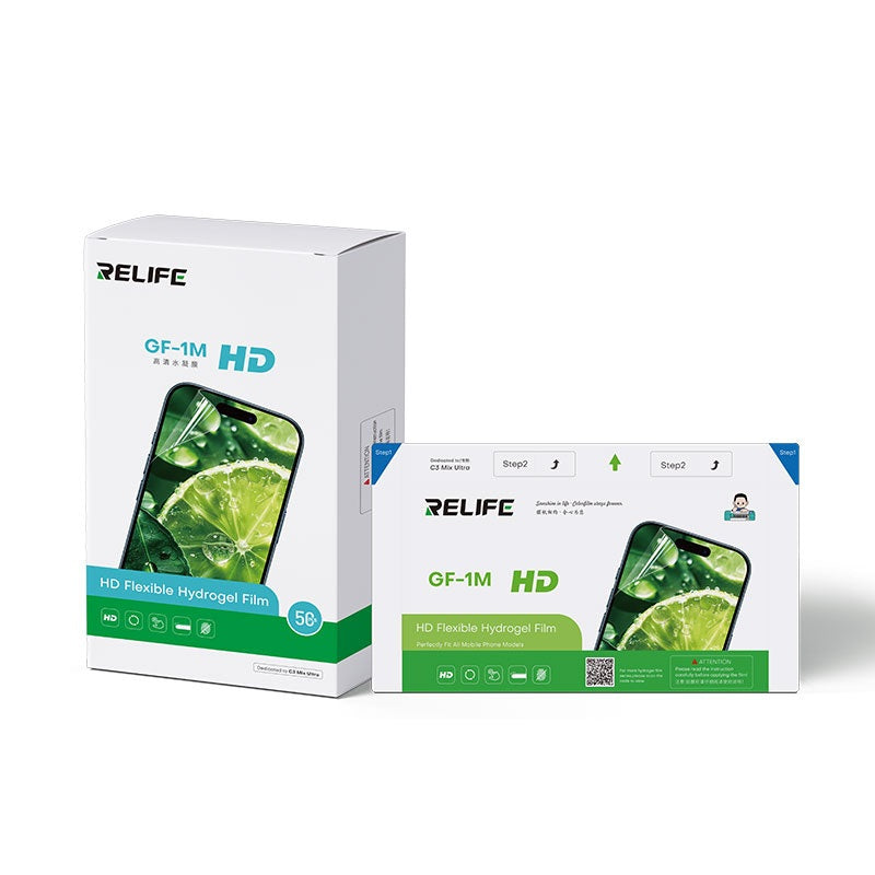 Folie Hidrogel RELIFE GF-1M HD TPH pentru Plotter, 120x180mm, Transparенță 99% - 50 Bucăți