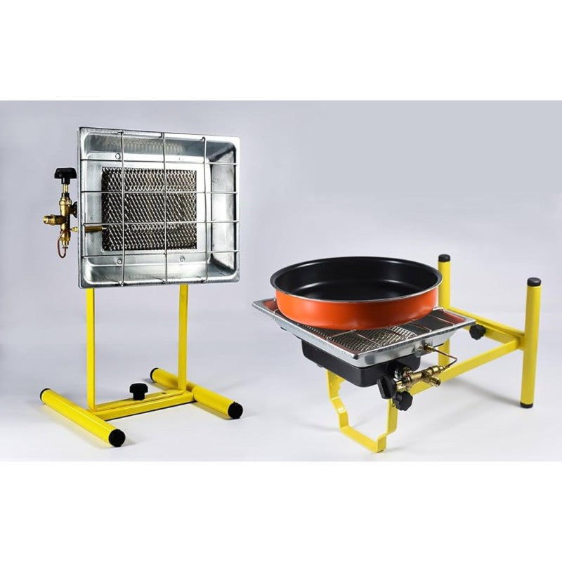 Încălzitor ceramic pe gaz GPL Ztools 914, 3500 W, cu suport