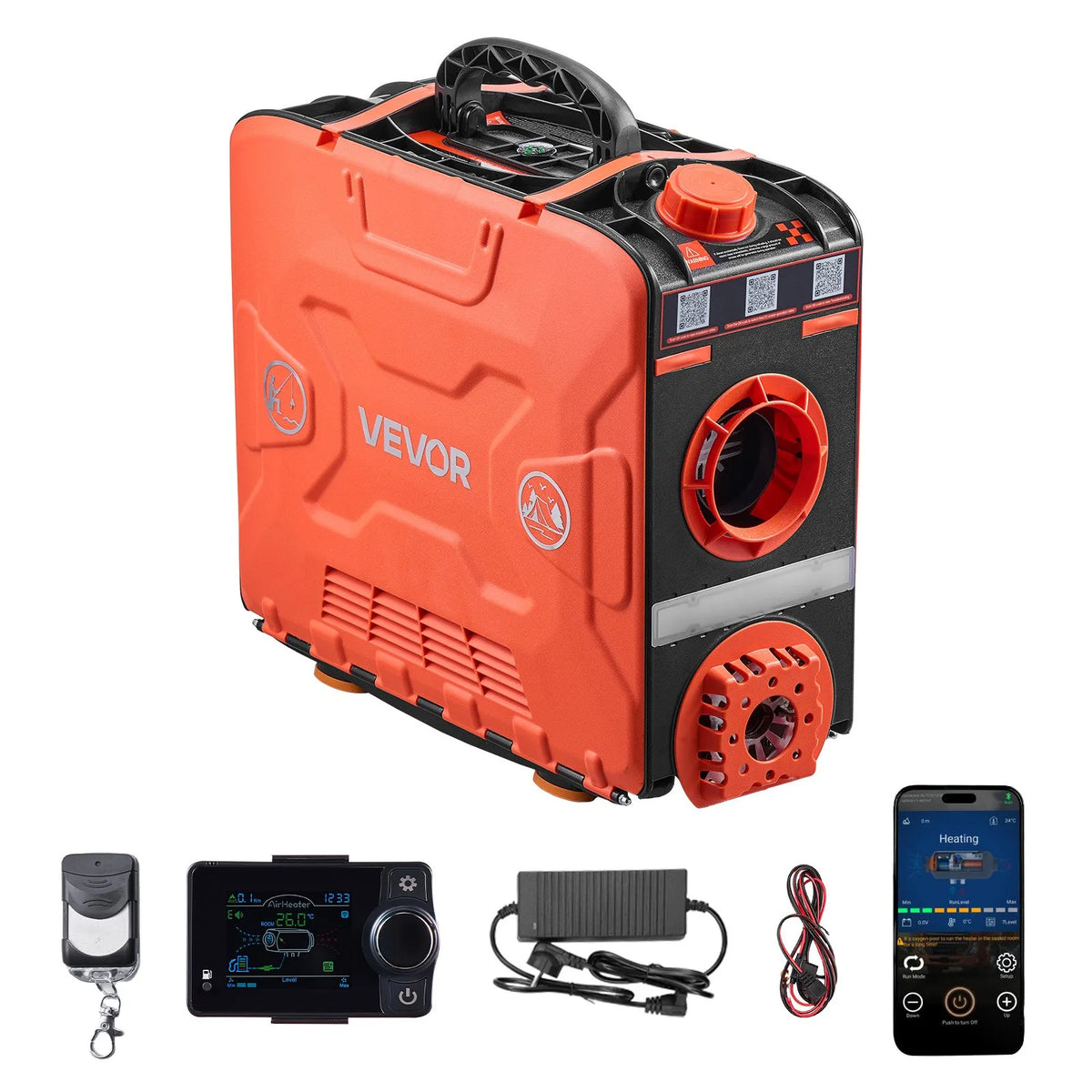 Incalzitor stationar, sirocou 12V, 24V, 220v ,Incalzitor aer pe motorina , 8KW,cu Telecomanda, soba motorina, Offroad, cort