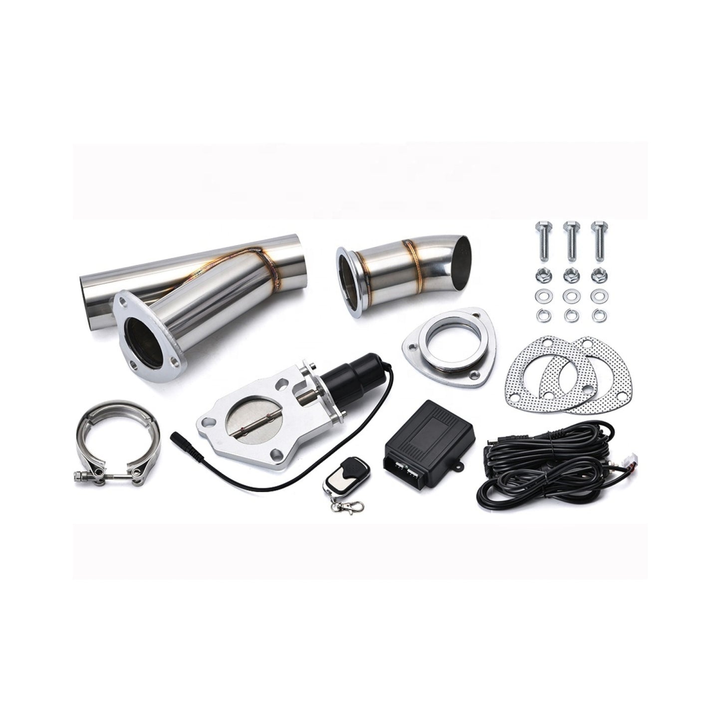 Kit Cut Off Valve evacuare 63mm cu telecomanda - clapeta evacuare inox 63mm