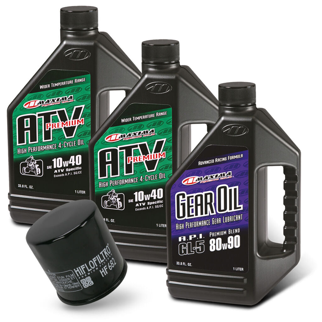 Kit Revizie Ulei Motor Diferențiale CF Moto CForce 450 520 550 și X5 - Schimb Ulei Motor si Diferențial Față și Spate