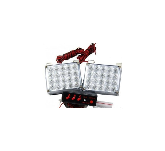 Lampa Stroboscopica Rosu Albastru led 12v,