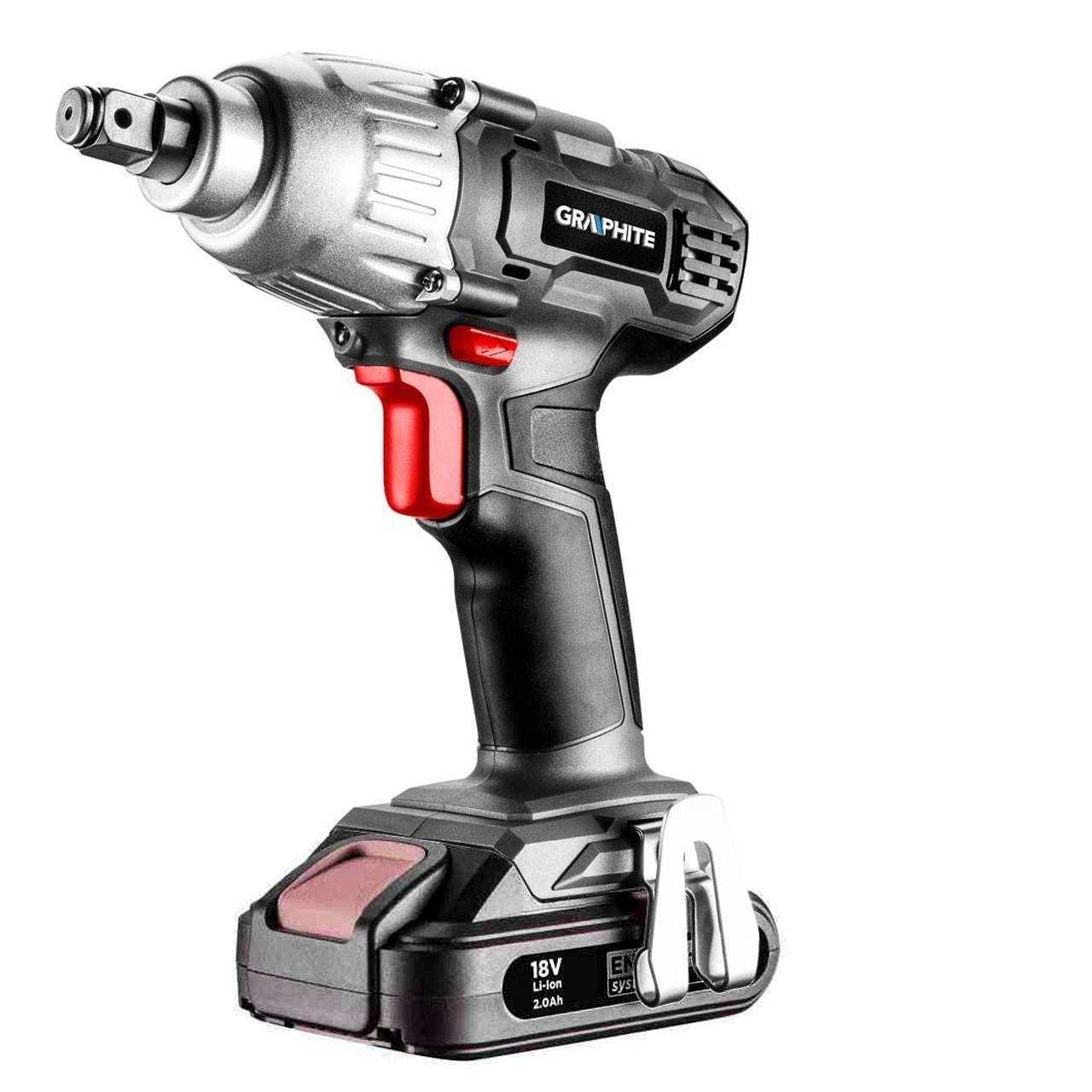 Masina de insurubat, de impact, cu acumulator 2 Ah, incarcator 18 V Li-ion, 180 Nm, 1 2 , Graphite Energy