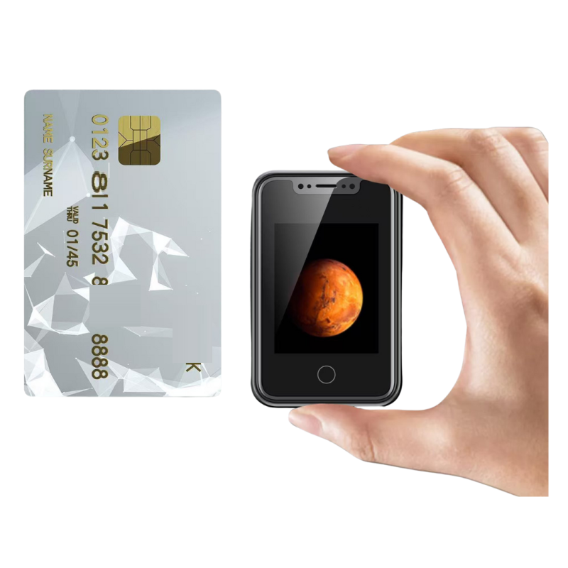 Micro telefon, Telefon Mini Portabil 8XR Dual Nano SIM Black