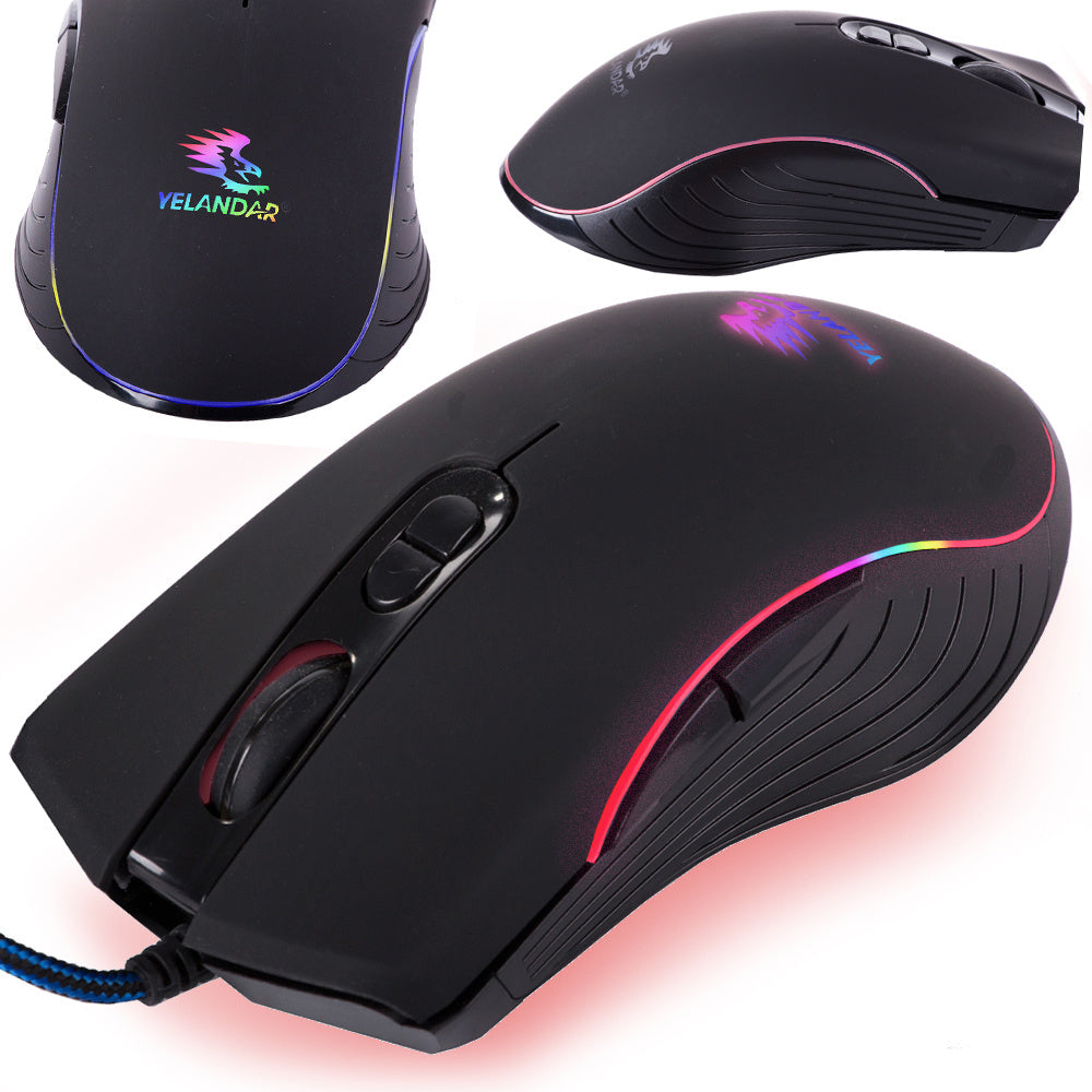 Mouse optic cu fir, mouse gaming, RGB
