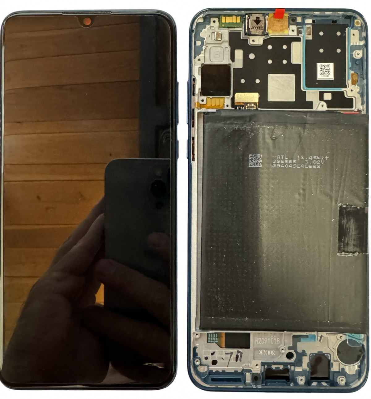 Original Display Huawei P30 Lite 2019 48mpx Service Pack CU Baterie, Cu Rama Blue