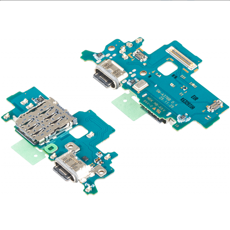 Placă Încărcare Originală Samsung Galaxy A37 5G A376B USB-C + Microfon + Cititor SIM GH96-21038A Service Pack