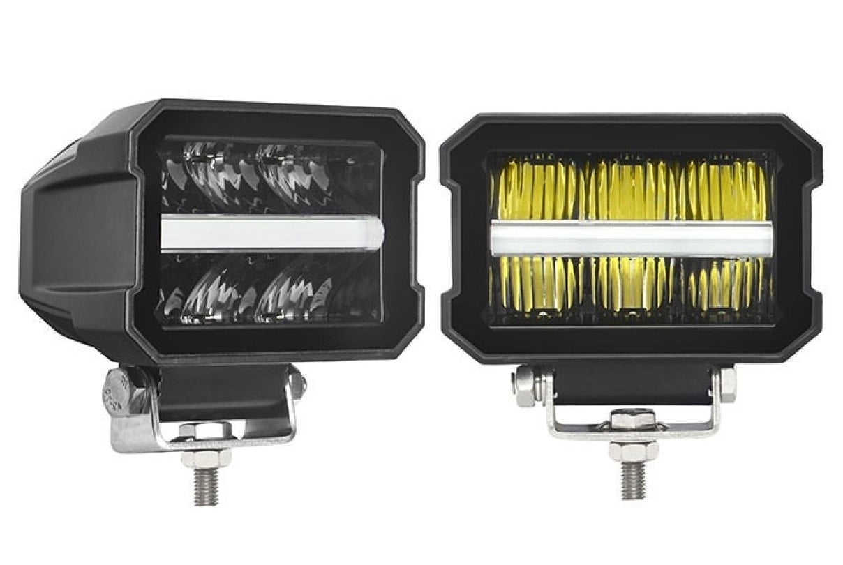 Proiector Led cu pozitie alba si galbena, Led Bar cu pozitie , 45W 2200lm 12-24V,Premium