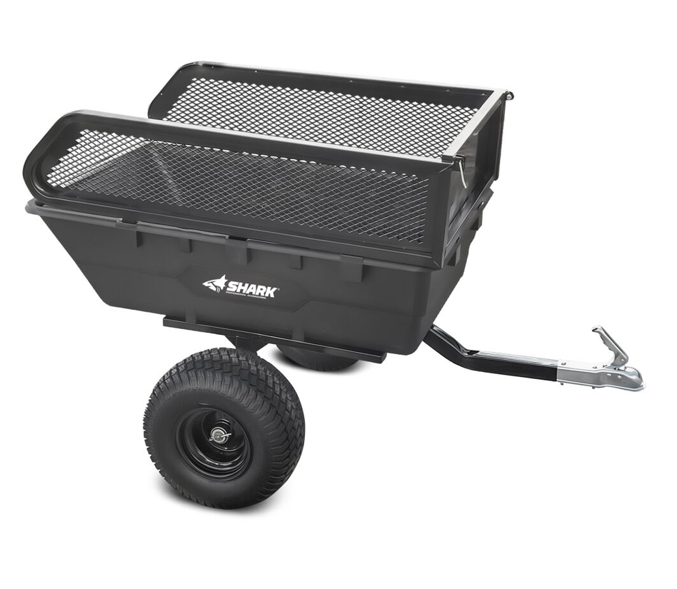 Remorcă ATV Basculabilă SHARK Garden 300 S Black cu Laterale Detașabile, Sarcină 300 kg