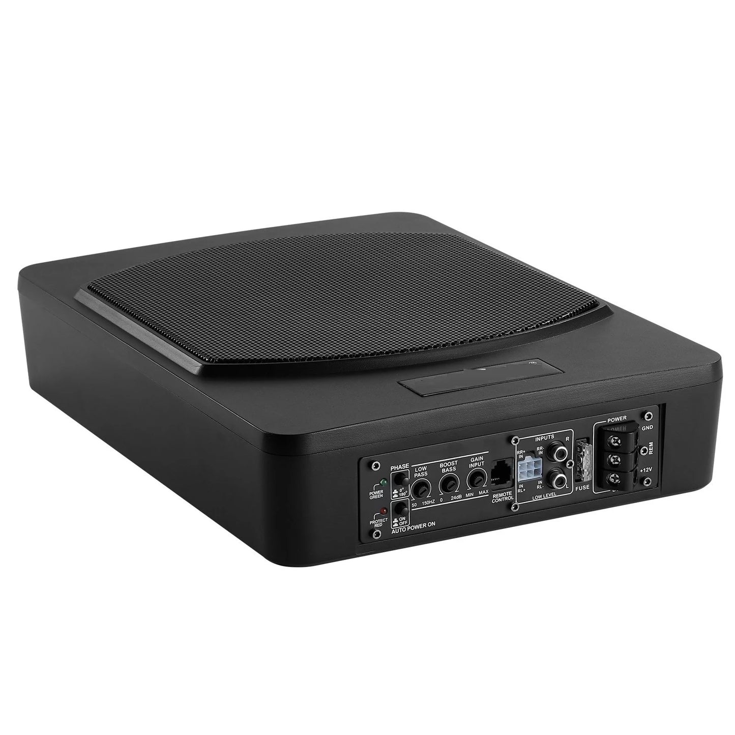 Subwoofer auto sub scaun 10 inch 240W, Subwoofer auto activ cu amplificator incorporat 240w
