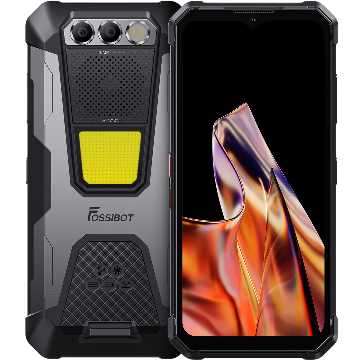 Telefon FOSSIBOT F106 Pro 4G 256GB – Big Speaker, Lanternă, Night Vision, 12000mAh, NFC, Android 14