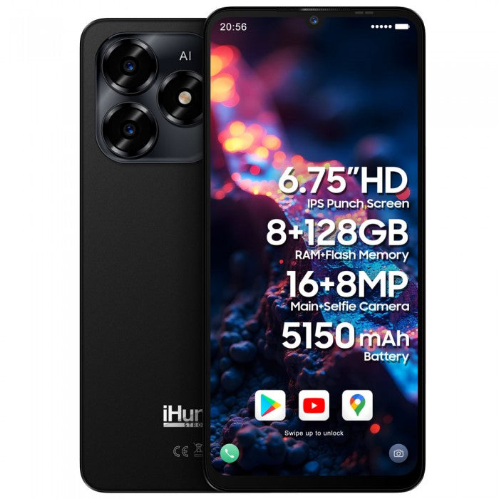 Telefon iHunt S25 Ultra Resigilat , 128gb, Android 15, Baterie 5150mAh, 8.8mm grosime, Negru