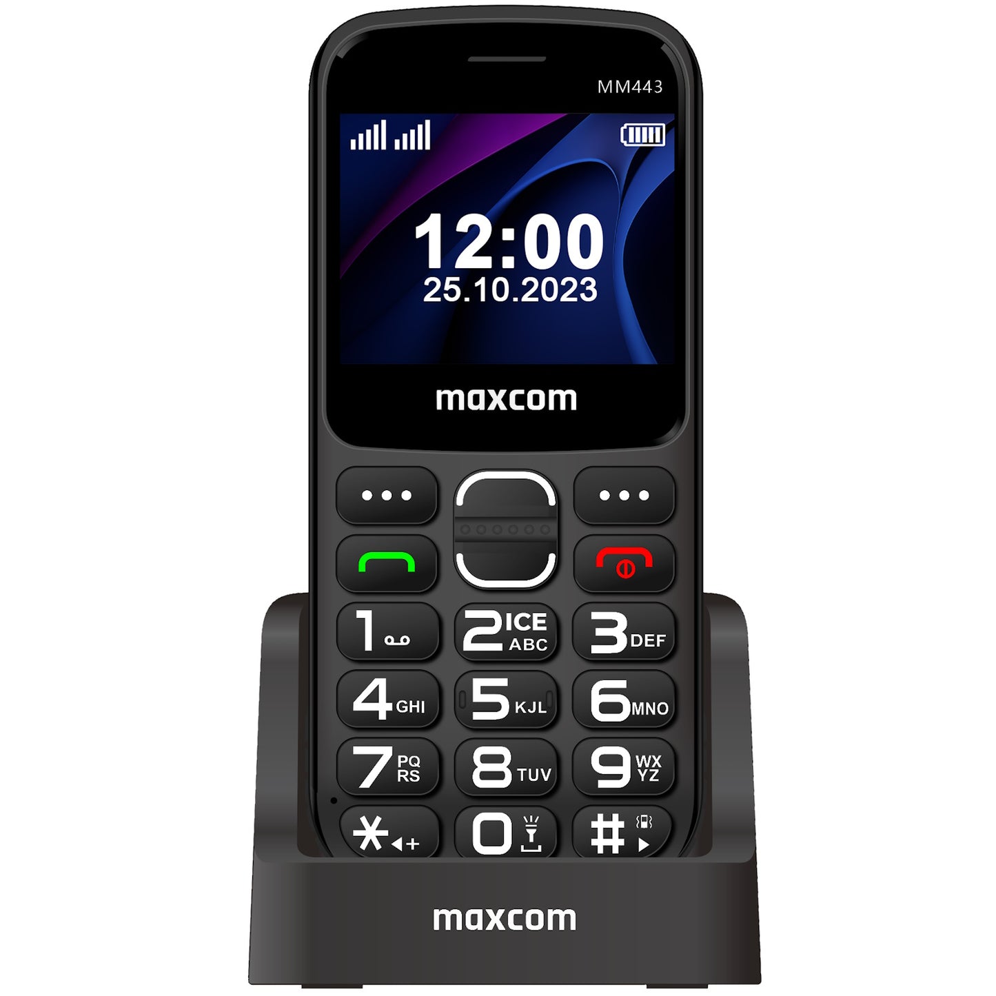 Telefon MaxCom 4G Comfort MM443, Black, Telefon Taste MM443 Telefon Seniori batrani