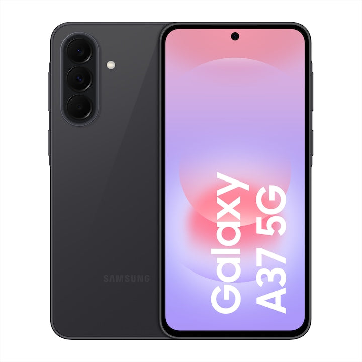 Telefon mobil Samsung Galaxy A37, Dual SIM, 6GB RAM, 128GB, 5G, Grey Black