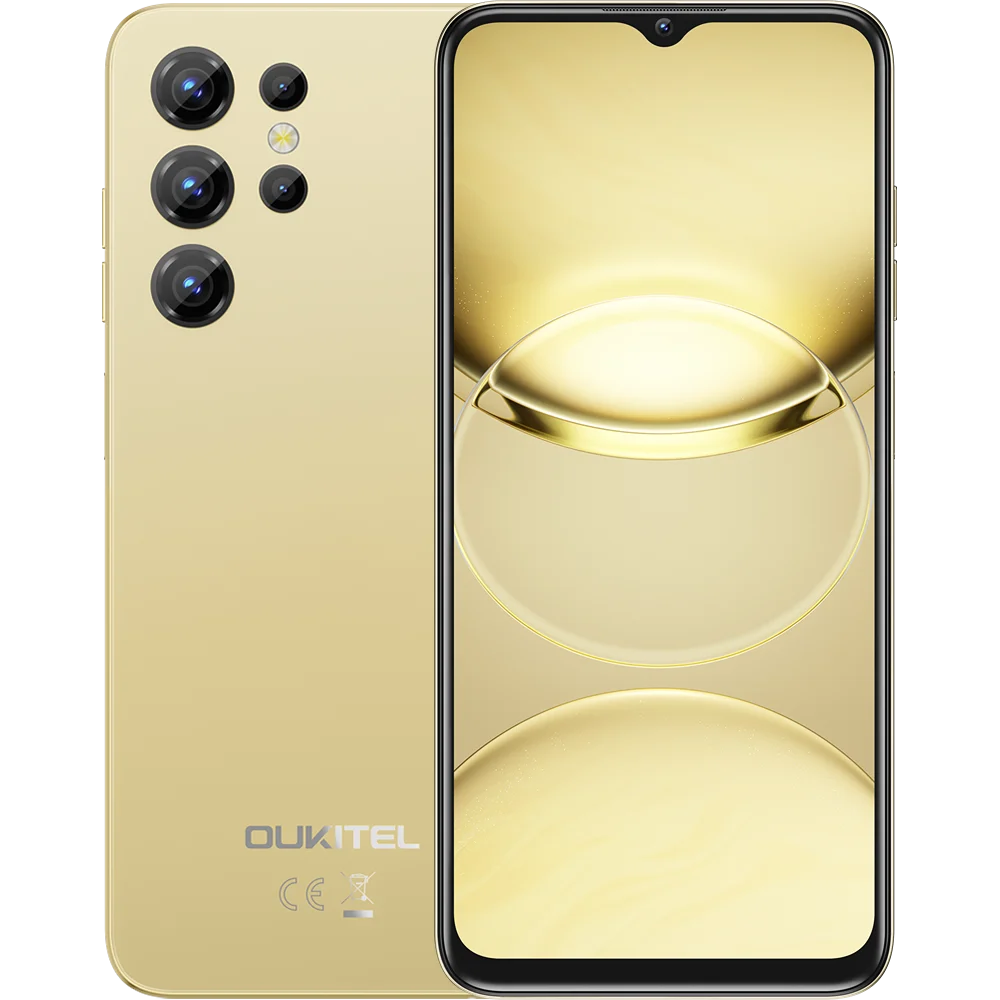 Telefon Oukitel C1 (2025), 4G, IPS 6.56-inch 90Hz, 12GB RAM (4+8), 128GB, 5150mAh, Android 15, Gold, ieftin