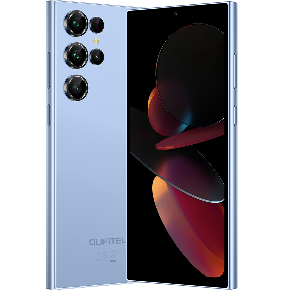 Telefon Oukitel C61, 4G, 128gb, display 6.88inch, 90Hz, 16GB RAM, 5150mAh, Blue