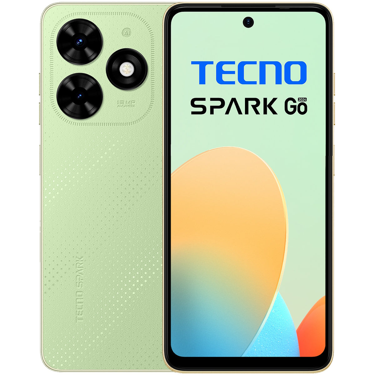 Telefon Tecno Spark GO (2024), Dual SIM, 3GB RAM, 64GB, Magic Skin Green