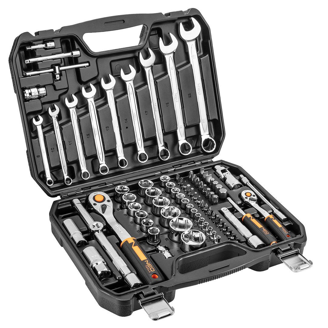 Trusa Chei 82 piese, set Neo Tools, 1 2 , 1 4 (82 buc)