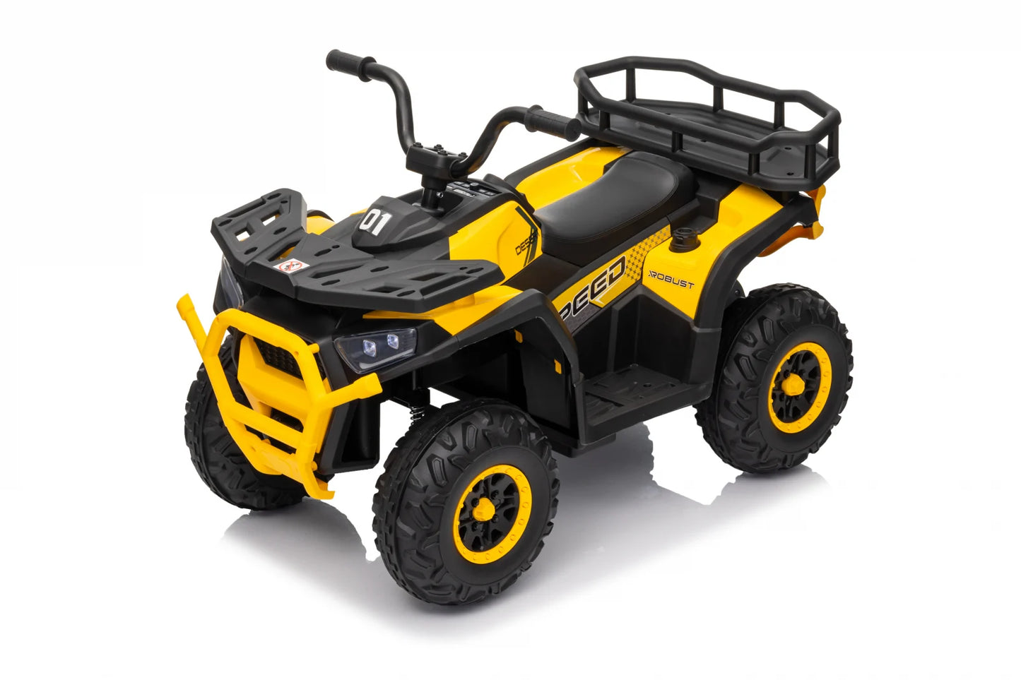 Atv UTV electric electric copii, ATV electric pentru copii 2 - 5 ani, MiniDesert, 70W 12V, bluetooth, galben,copii