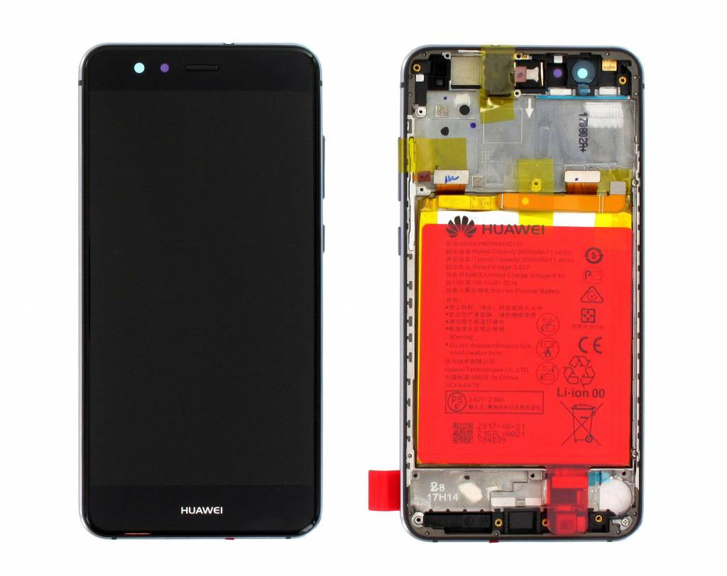Ecran Display Huawei P10 Lite cu rama si acumulator Negru, Service Pack