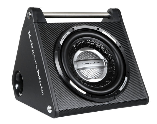 Subwoofer Auto Activ KrugerMatz KMI300X 12   (30 cm) 500W cu Amplificator Încorporat, Tub Bass Auto