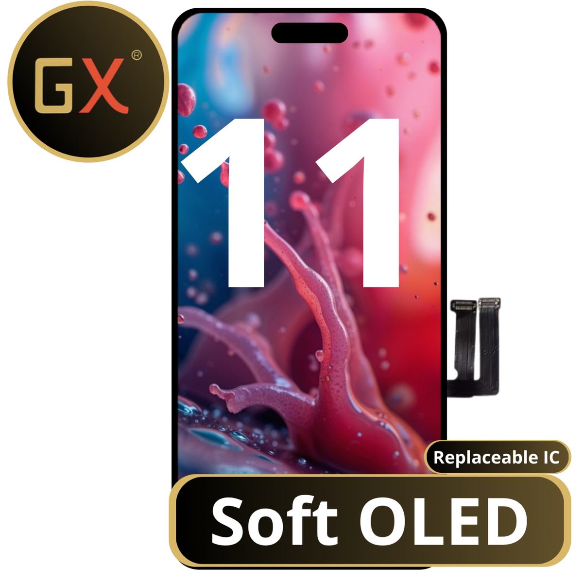 Display Ecran iPhone 11 Soft OLED cu touchscreen -Premium, Display cu IC înlocuibil