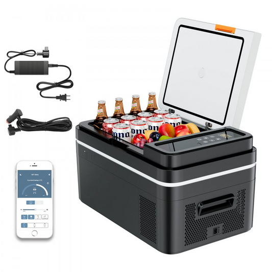 Frigider Auto Portabil 22L cu Compresor 12V 24V  220V, Control App, -20 C pana la +20 C