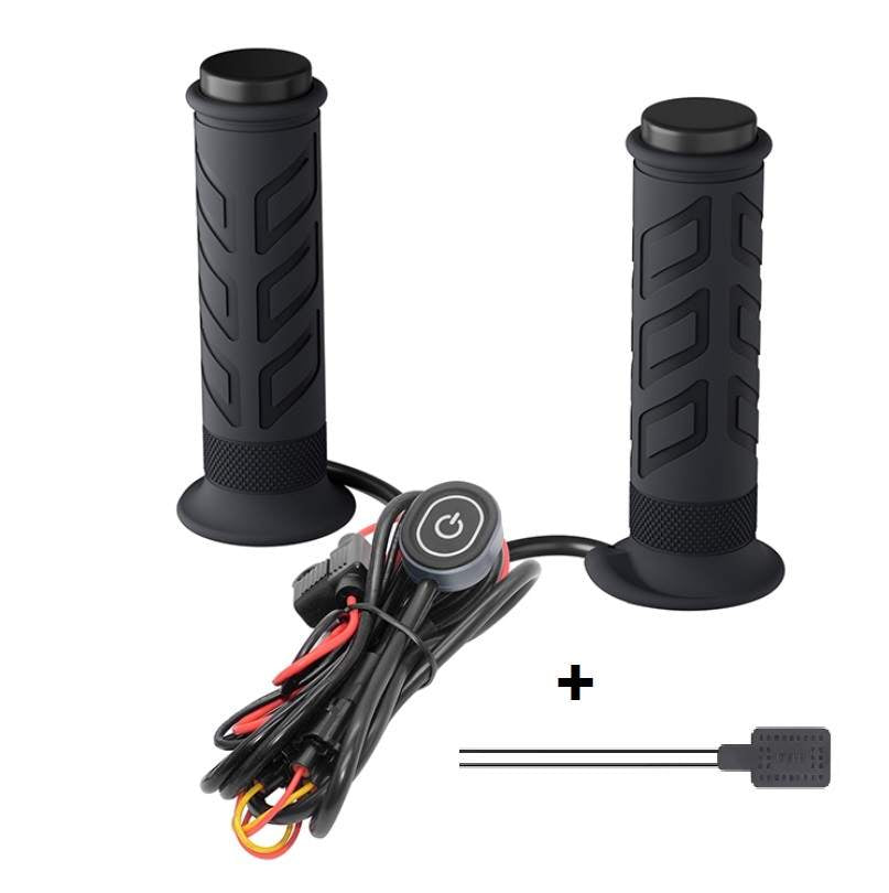Mânere încălzite ATV 22 mm cu încălzire accelerație deget, 12V, 3 trepte