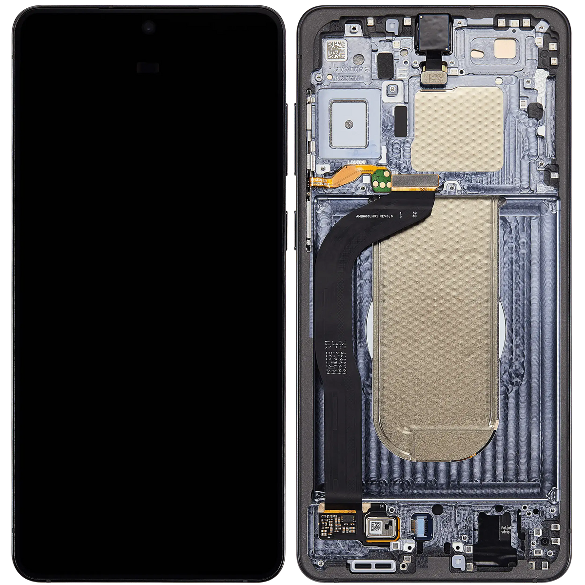 Ecran Display Samsung Galaxy S25 Edge OLED cu Ramă și Senzor Amprentă - Negru