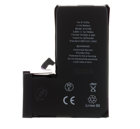 Acumulator Baterie iPhone 15 Pro, 3274mAh