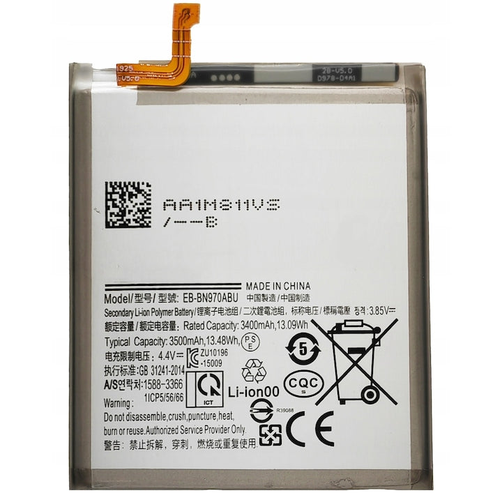 Acumulator Samsung Galaxy Note 10 N970f, yiikoo compatibil