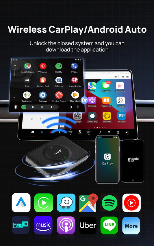 Adaptor wireless CarPlay iphone pentru TESLA, CARPLAY TESLA,