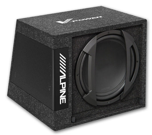 Kit ALPINE Subwoofer auto cu amplificator 30cm, 550W