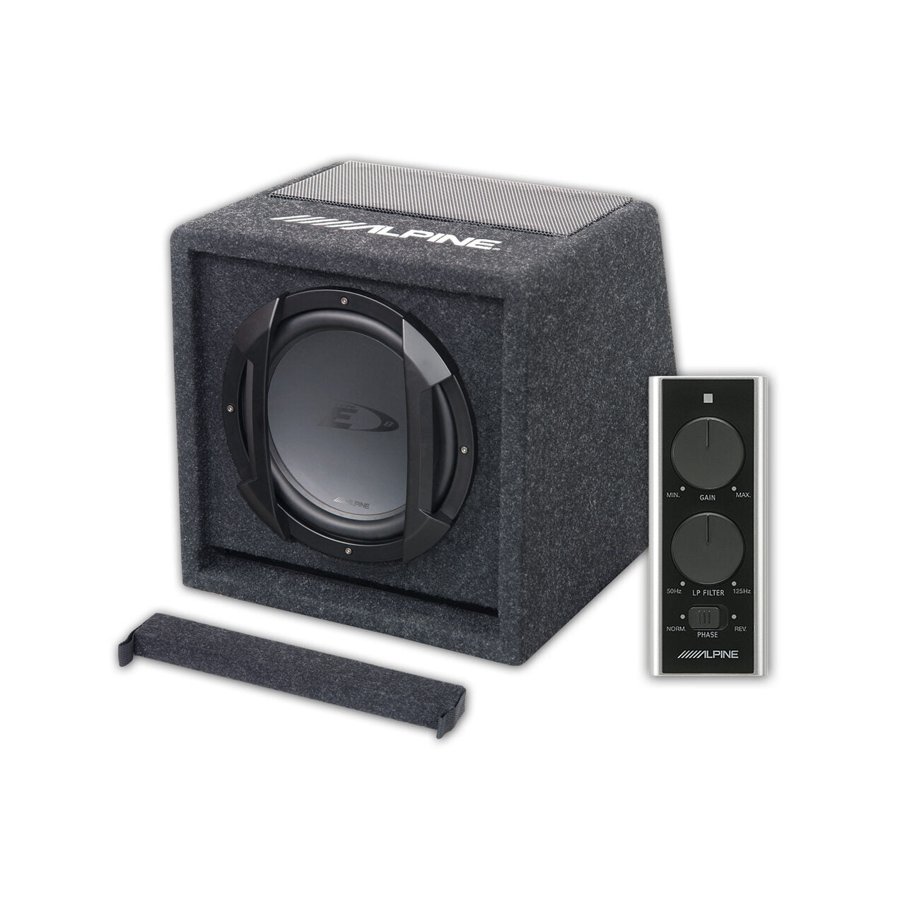 ALPINE Subwoofer auto 8 inch 300W, Subwoofer auto activ cu amplificator incorporat 300w