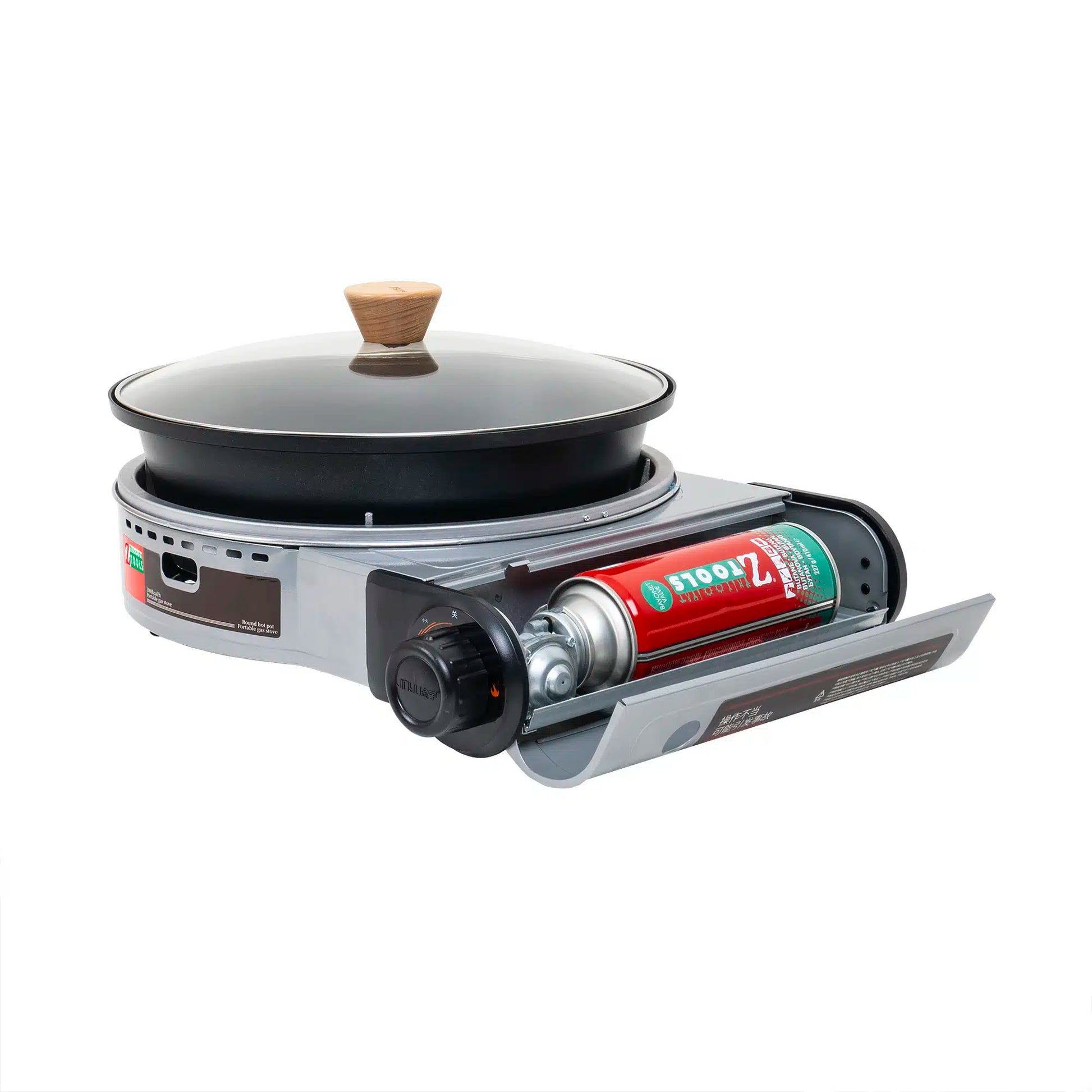 Aragaz camping cu oala si capac sticla , putere 2.3kw, aprindere electrica , Camping, cort, overlanding, offroad