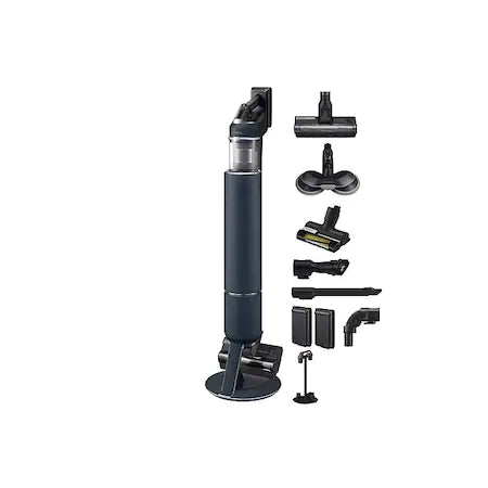 Aspirator vertical Samsung Bespoke Jet One Pro Extra, VS20A95973B GE, 0.5L, Statie coletare praf 2L, 25.2V, 580W, Digital Inverter, Filtrare 99.999% ,