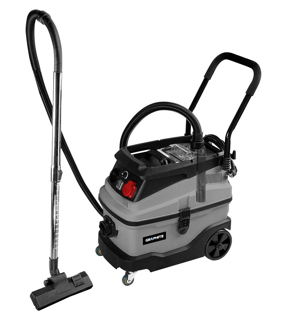 Aspirator Profesional umed   uscat   1600W, 30L, filtru de apa GRAPHITE