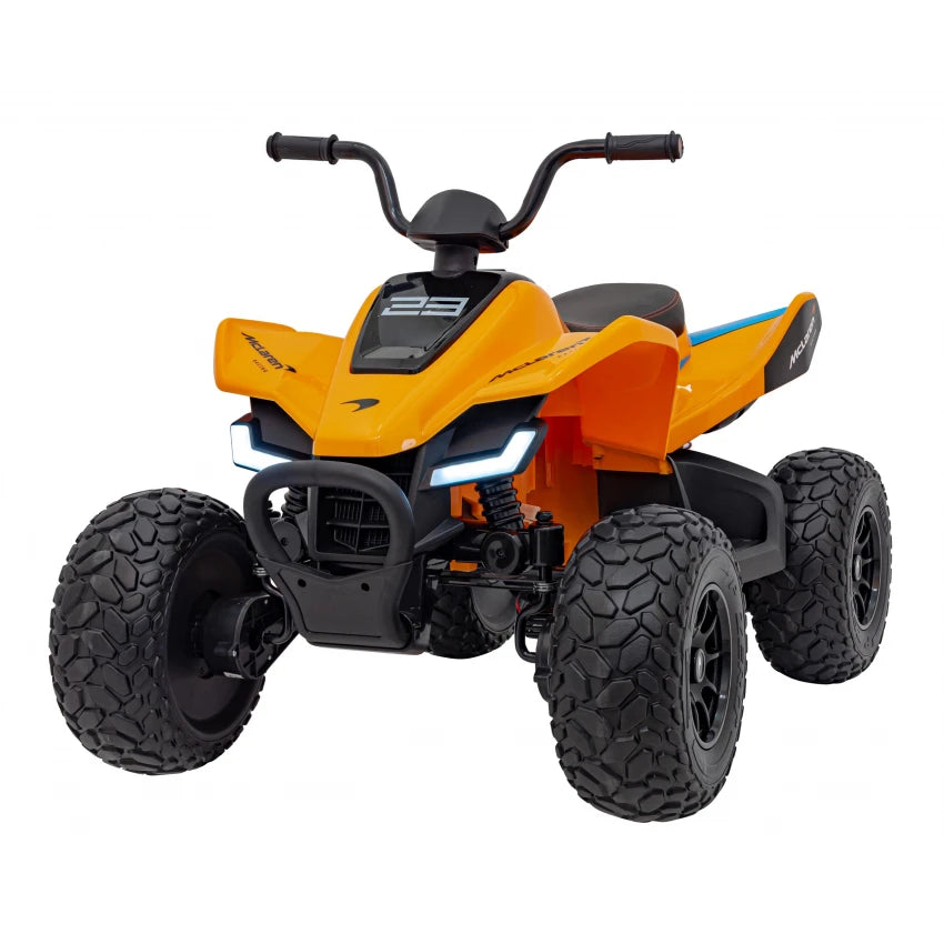 ATV electric pentru copii, 109cm, 4x4, roti moi, Racing, Orange, Masinuta copii, Premium
