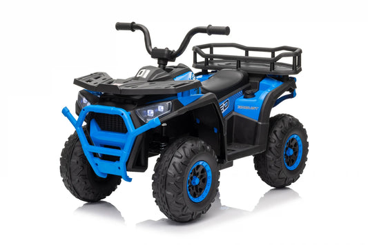 Atv UTV electric electric copii, ATV electric pentru copii 2 - 5 ani, MiniDesert, 70W 12V, bluetooth, Albastru,copii