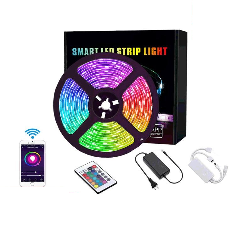 Banda Led 10metri cu Aplicatie telefon, Wifi, Smart Led, RBG, Google Alexa